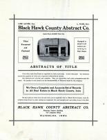 Advertisement 001, Black Hawk County 1910